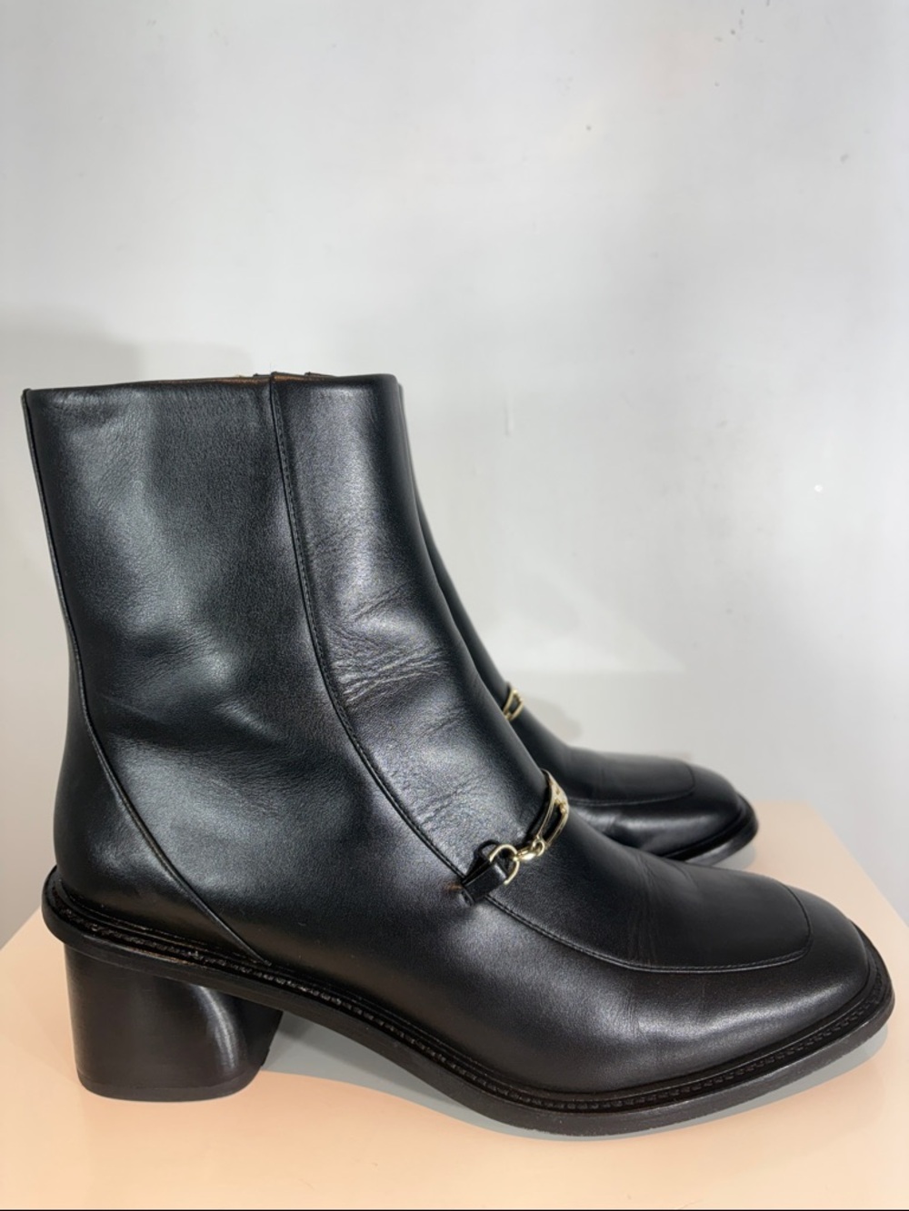 Sandro Women's Amber Square Toe Block Heel Ankle boots size 41 - Picture 11 of 16
